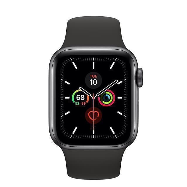 Apple Watch (Series 5) 40 - Aluminium Gris sidéral - Bracelet Sport Noir
