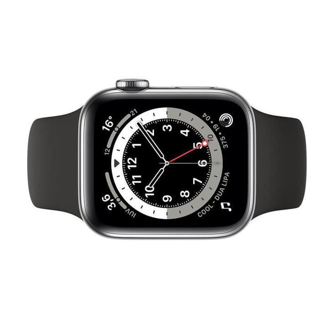 Apple Watch (Series 3) 38 - Aluminium Argent - Bracelet Sport Noir
