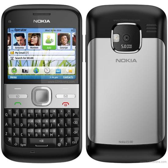 Nokia E5-00 - Noir/Argent- Débloqué